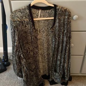 Free people snakeskin jacket